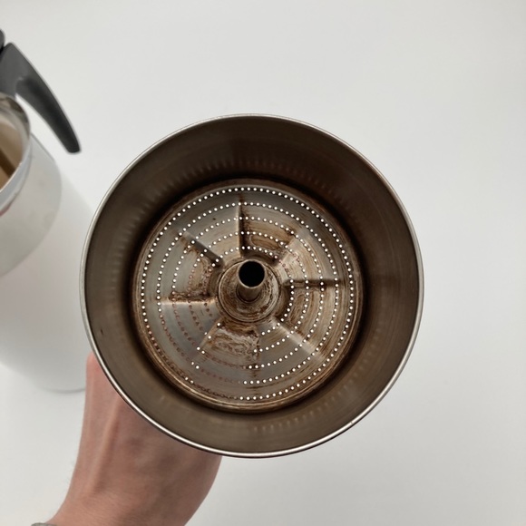 Vintage Corning Ware Coffee Maker Pot 10 Cups Made USA P-280-EP Tested Working - Picture 8 of 16